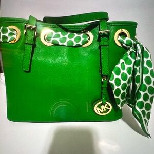 Michael Kors Green Tote Bag